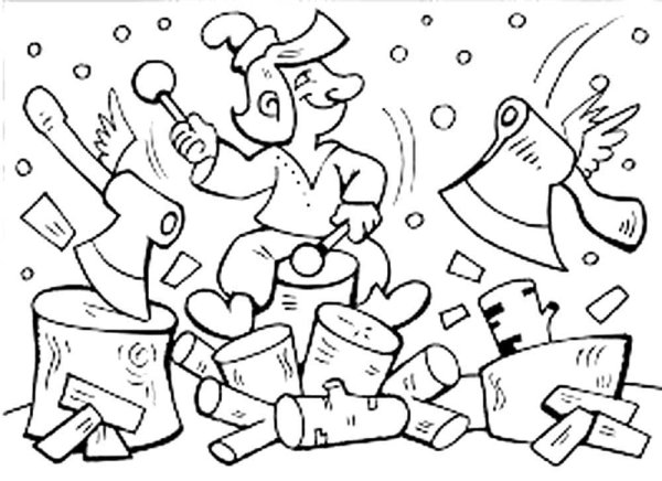 По щучьему веленью. Раскраски