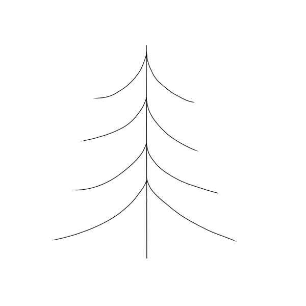 Сосна раскраска