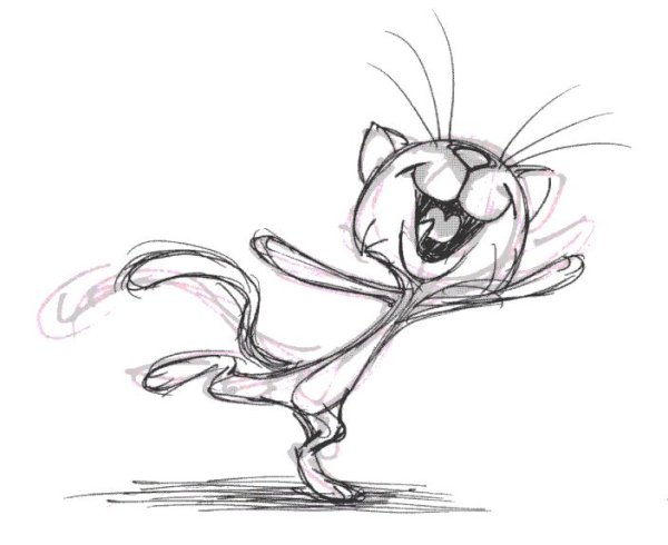 Собака карандашом