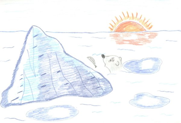 Картинки Арктики для срисовки карандашом