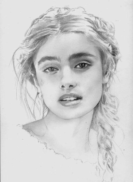 Портрет Пейтона карандашом для срисовки