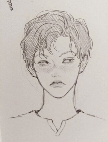 Портрет Пейтон мурмиер карандашом