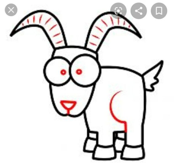 Рисование козленок средняя группа