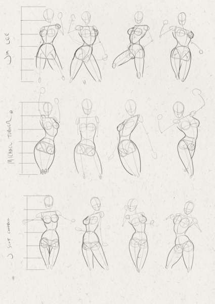 Поэтапное рисование тела