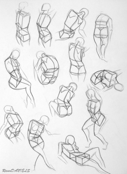 Ракурсы тела для рисования