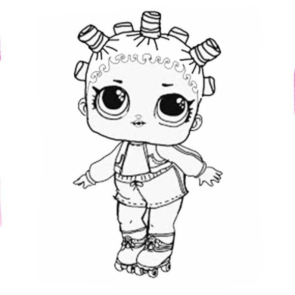 Раскраска ЛОЛ на роликах