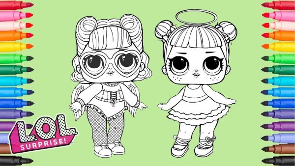 Раскраски переодевалки куклы ЛОЛ