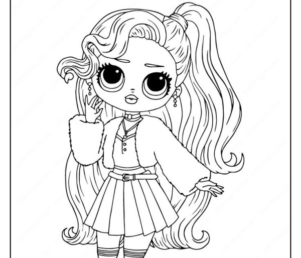 Раскраска ЛОЛ Энджи