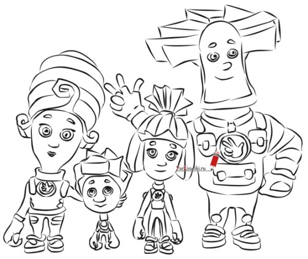 Рисовать Нолика из Фиксиков