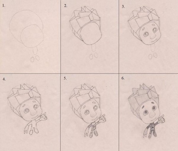 Как нарисовать Фиксиков