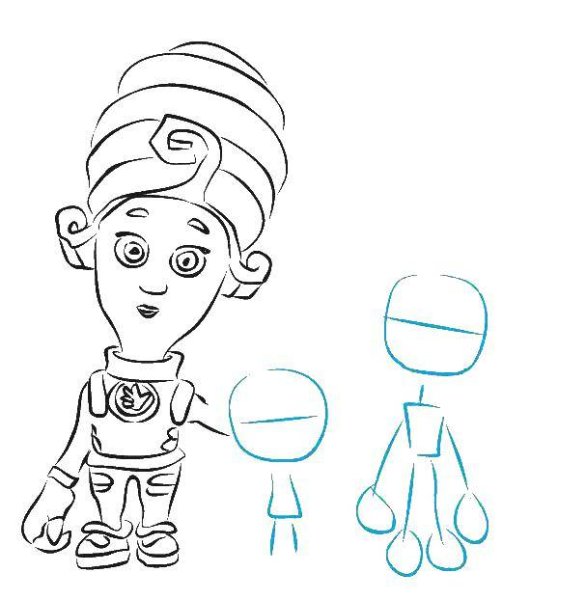 Рисовать Нолика из Фиксиков