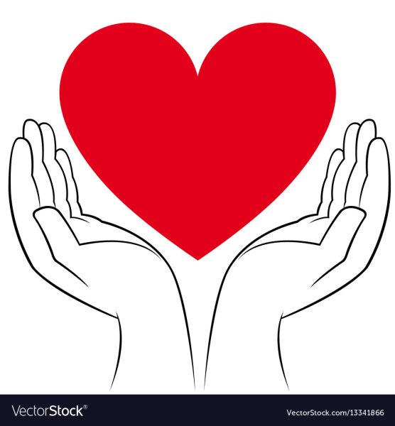 Ладони держат сердце