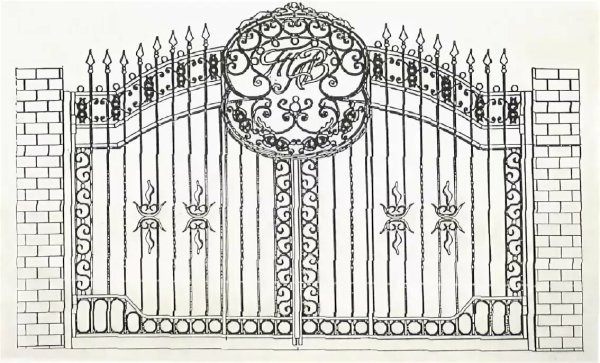 Ворота рисунок