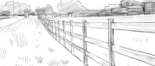 Ворота карандашом