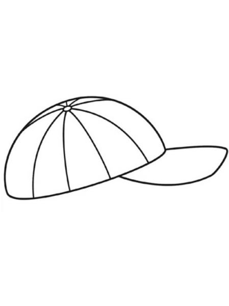 Кепка раскраска для детей