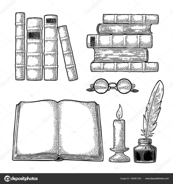 Маленькие рисунки для литературы