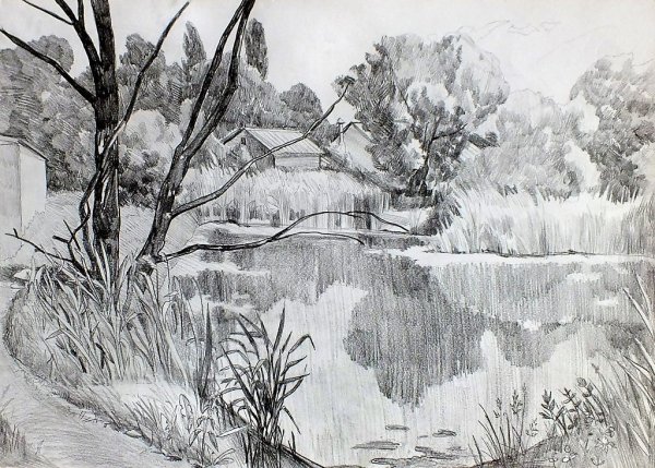 Пейзаж в графике