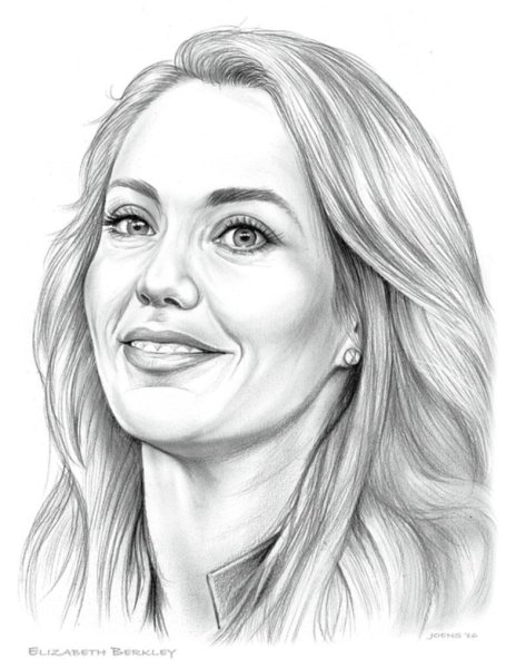 Портрет женщины карандашом