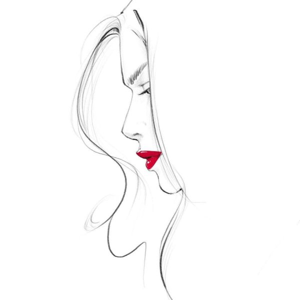 Очертания женского лица