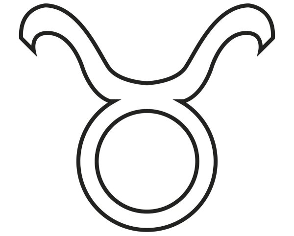 Телец знак зодиака раскраска