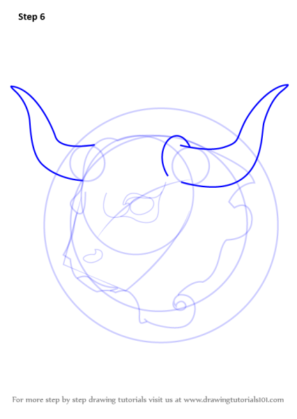 Телец срисовать