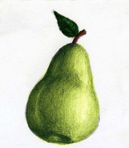 Груша карандашом