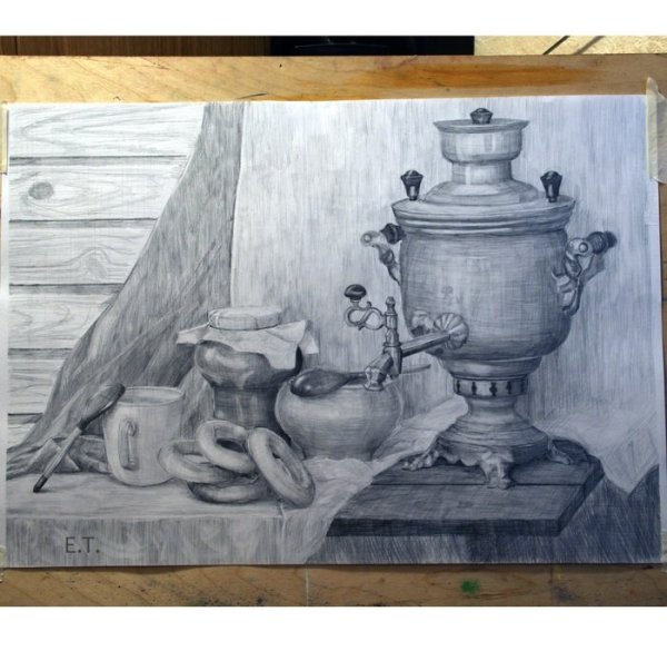 Иван Иваныч самовар раскраска