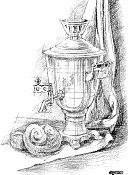 Линейно конструктивное построение самовара