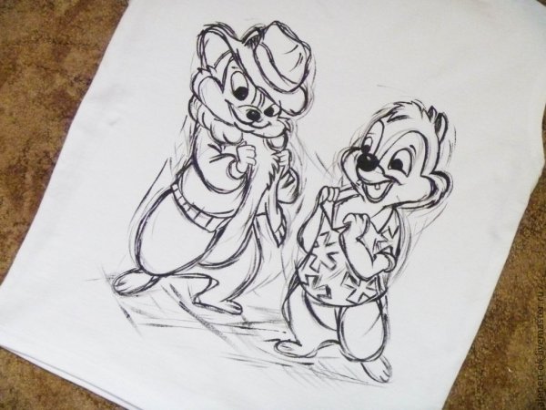 Тату чип и Дейл