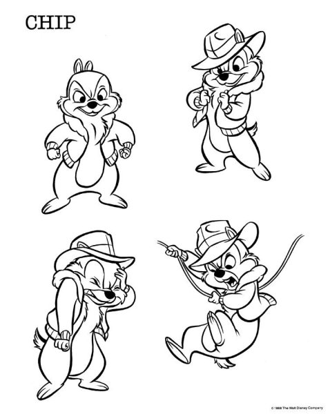 Нарисовать чипа из мультика чип и Дейл