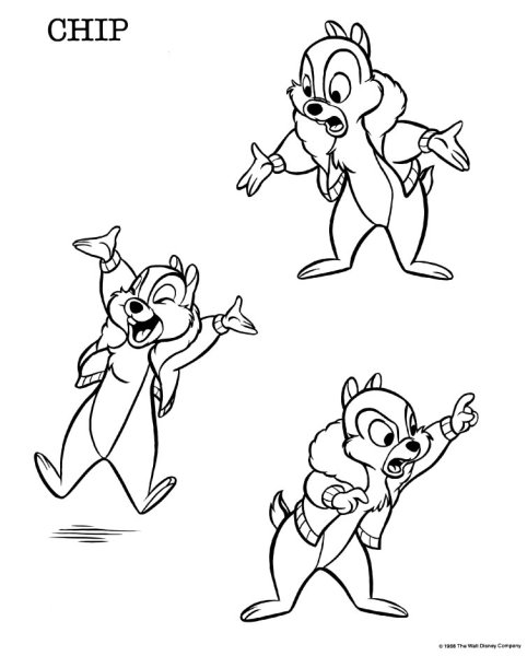 Лёгкие рисунки чип и Дейл