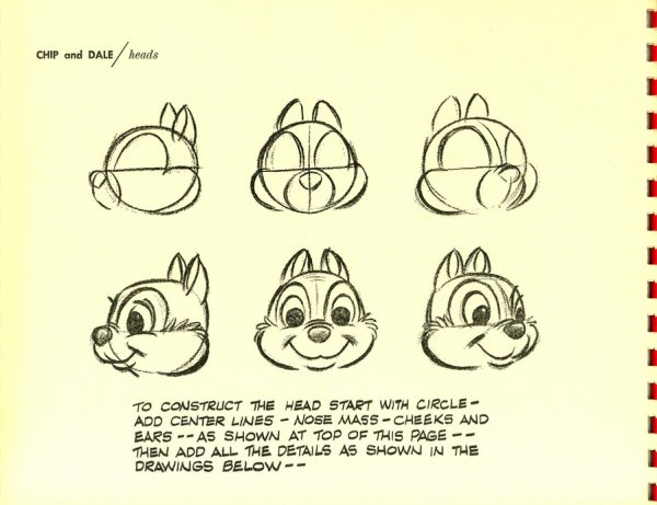 Чип и Дейл рисунок поэтапно