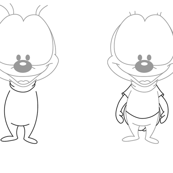 Рисунок мультяшного героя