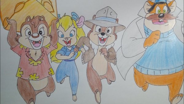 Чип и Дейл рисунок