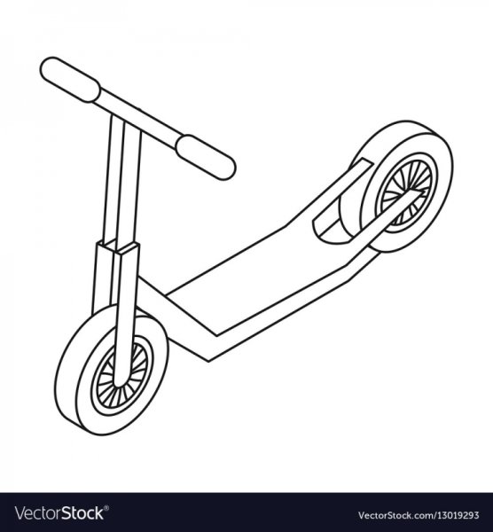 Раскраски самокаты трюковые