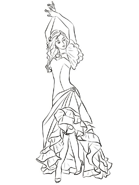 Кармен рисунок карандашом