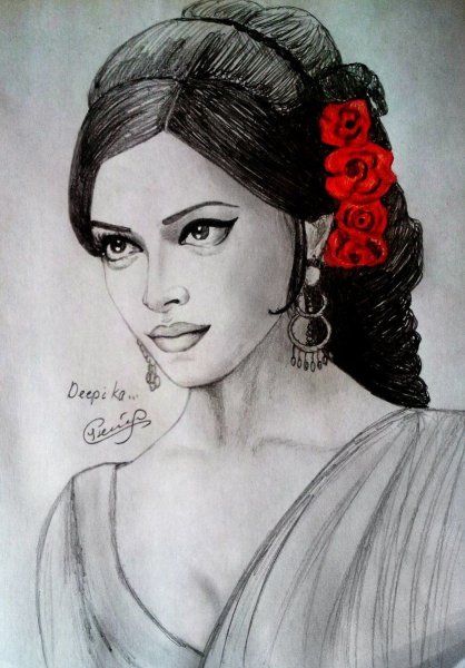 Кармен рисунок карандашом