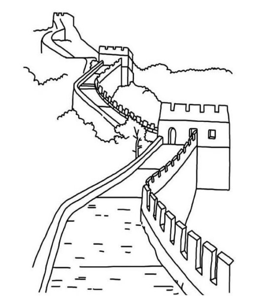 Великая китайская стена рисунок