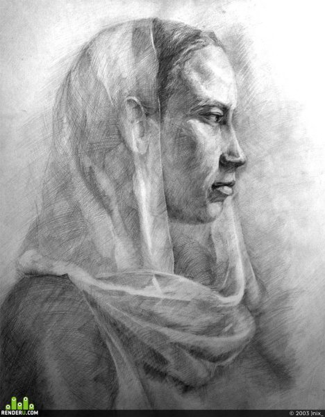 Академический рисунок портрет