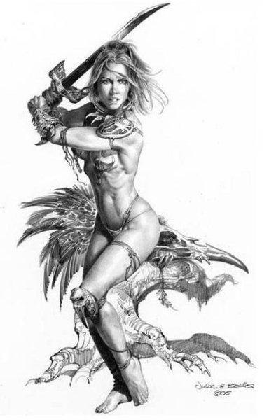 Борис Вальехо карандаш