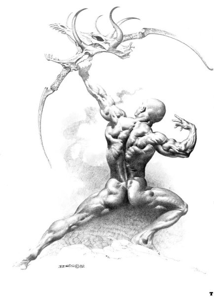 Борис Валеджио картины карандашом