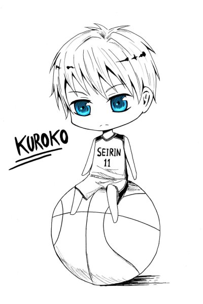 Раскраски аниме баскетбол Куроко