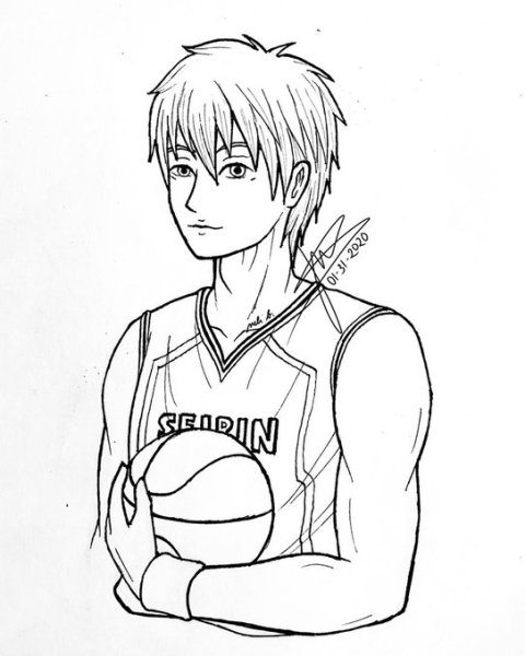 Баскетбол Куроко рисунки для срисовки