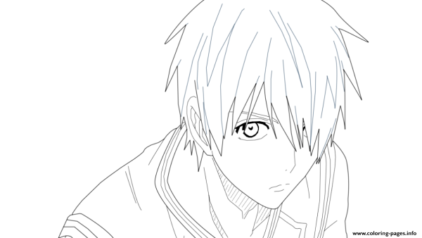 Раскраски аниме баскетбол Куроко