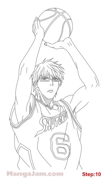 Баскетбол Куроко раскраска