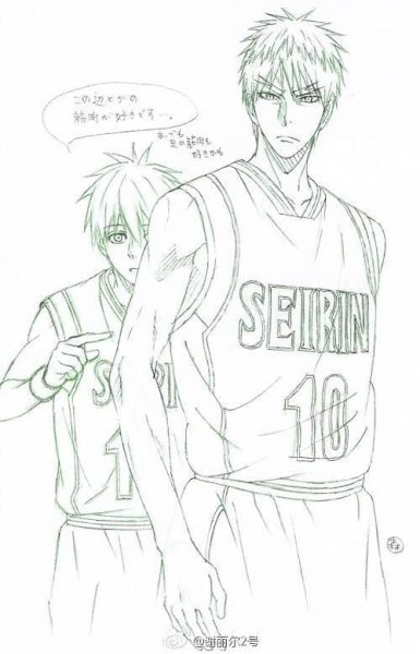 Раскраски аниме баскетбол Куроко Кагами