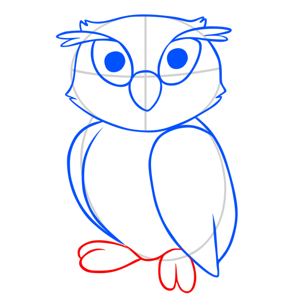 Как нарисовать сову карандашом поэтапно