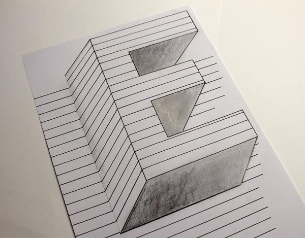 Оптические иллюзии карандашом