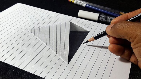 Оптические иллюзии на бумаге