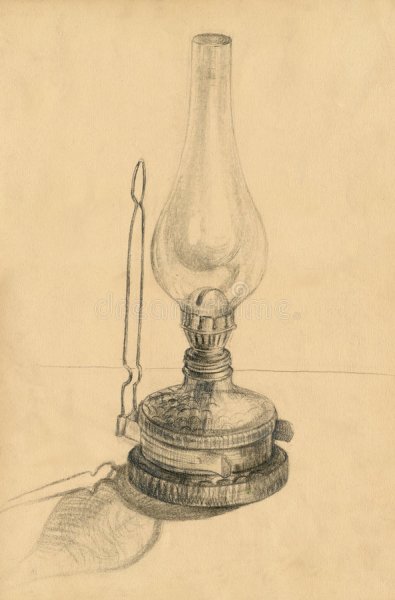 Керосиновая лампа набросок